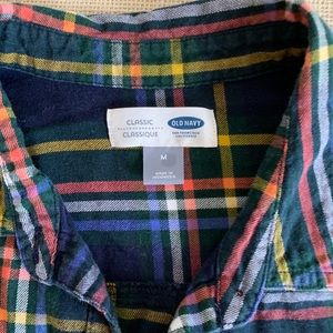 Old Navy Button Down Flannel Shirt size M